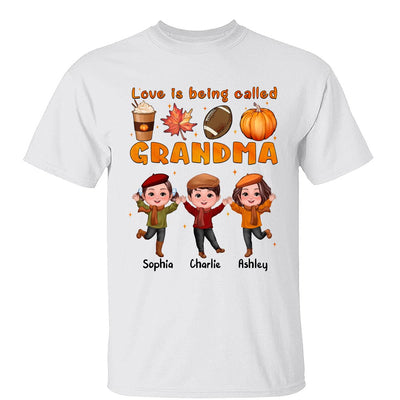 Livin‘ That Grandma Life Fall Season Happy Doll Kids Personalized Shirt