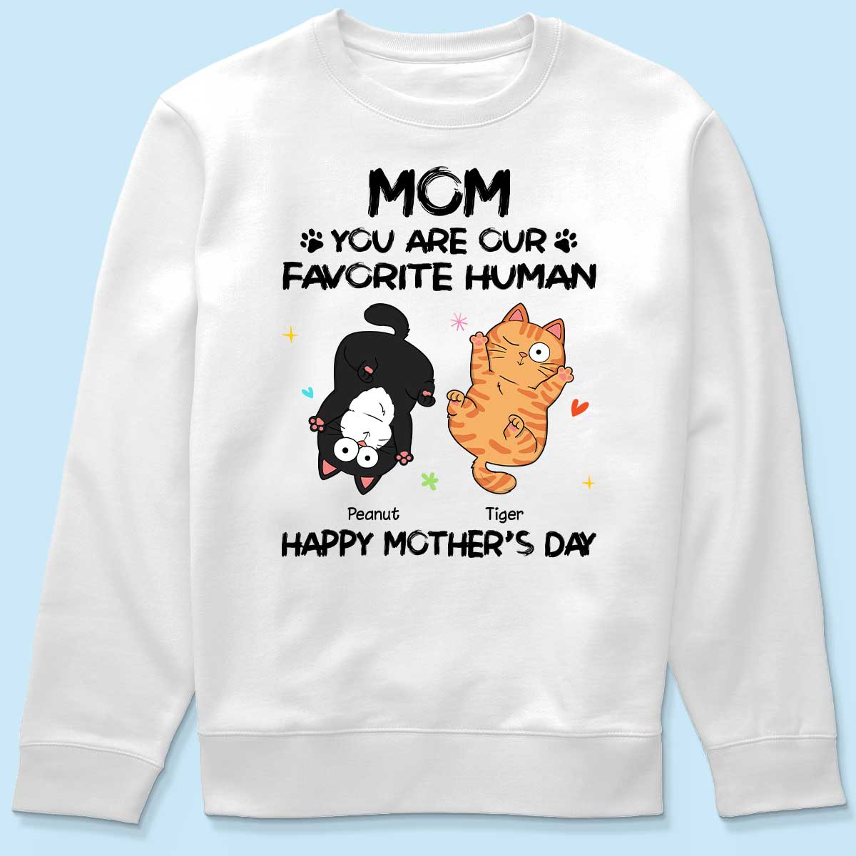 Favorite Human Naughty Cats Personalized Shirt