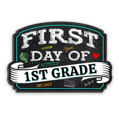 First Day of School Personalized Wood Sign, Back To School Gift