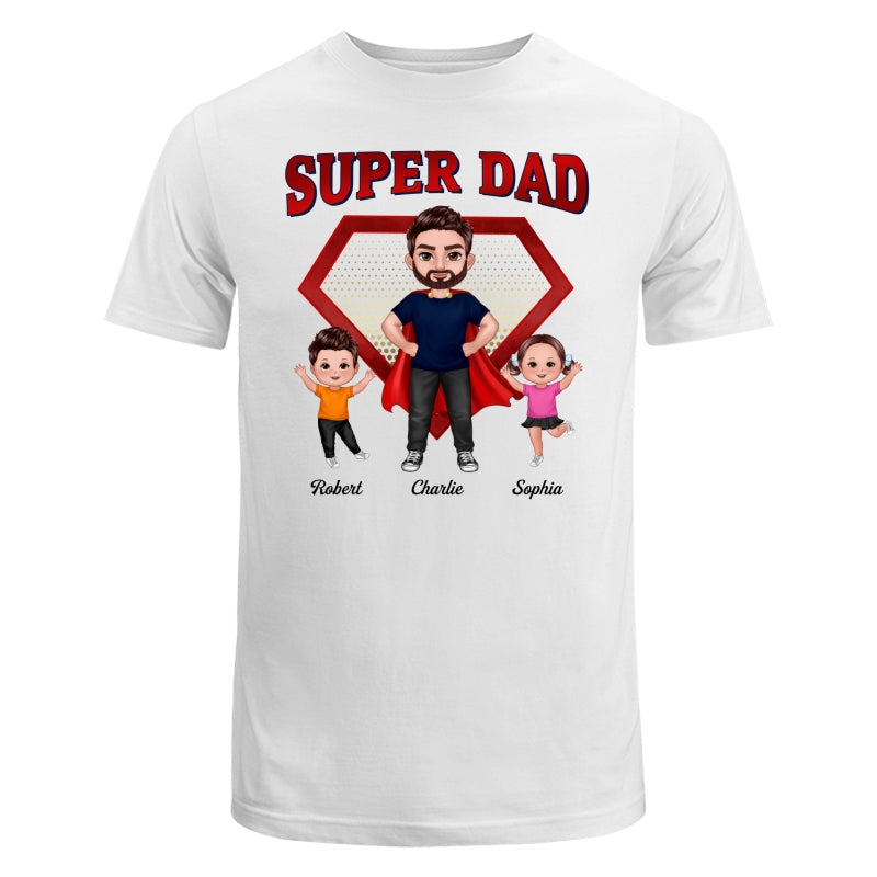 Super Dad Doll Man & Kids Personalized Shirt