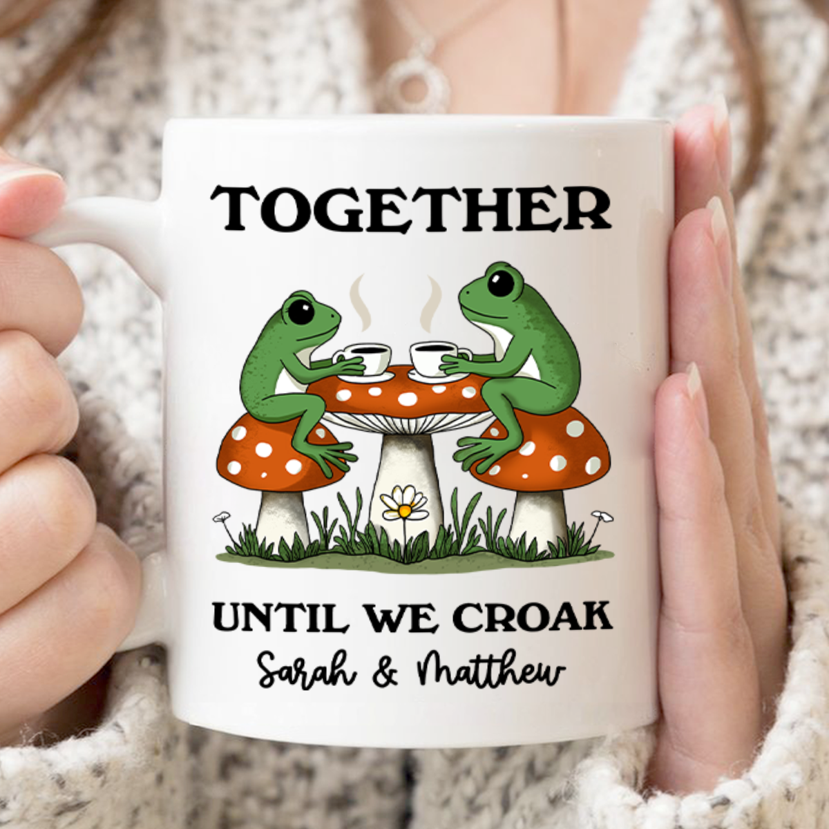 Couple Gift Together Until We Croak Frog Couple Anniversary Gift Personalized Mug