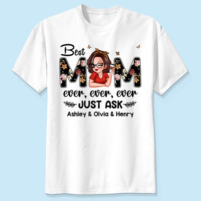 Best Mom Ever Custom Birth Month Flowers Personalized Shirt
