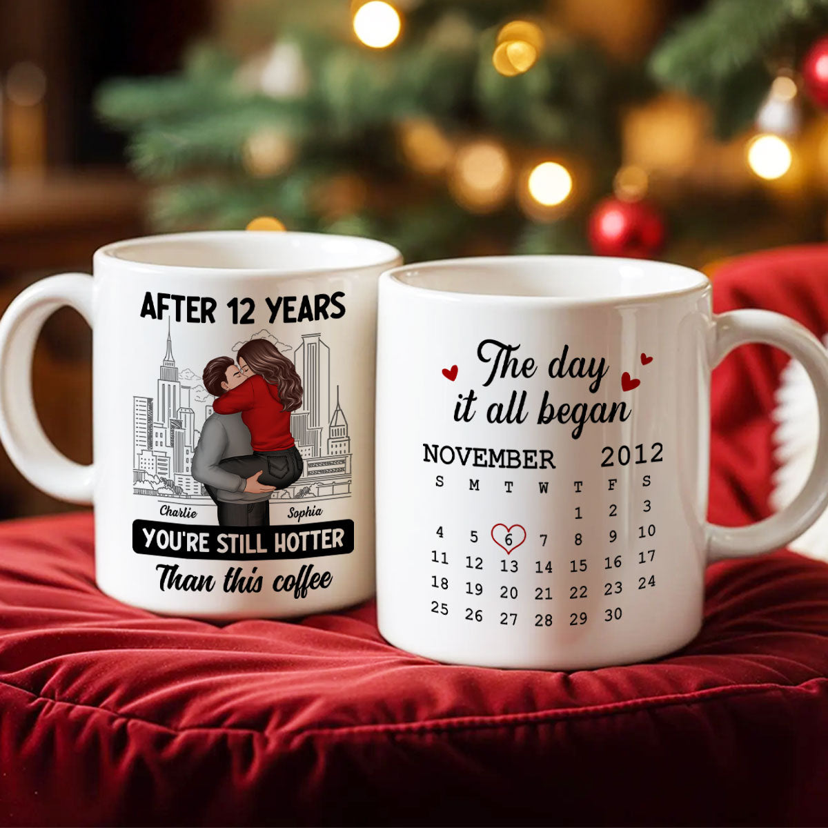 You're Still Hotter Than This Coffee Calendar Anniversary Gift For Couple  Gift Personalized Mug
