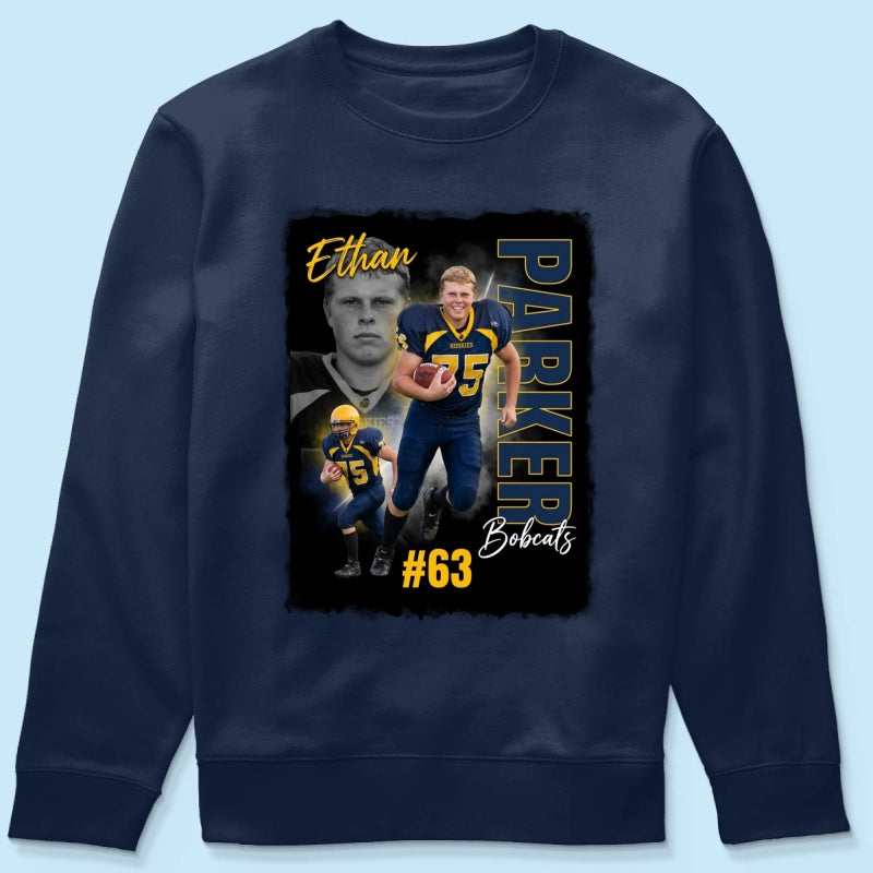 Custom Player Sport - Personalized Shirt - Trendy Bootleg Tee for Him, Gift for Her