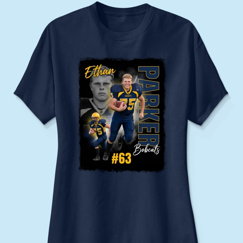 Custom Player Sport - Personalized Shirt - Trendy Bootleg Tee for Him, Gift for Her
