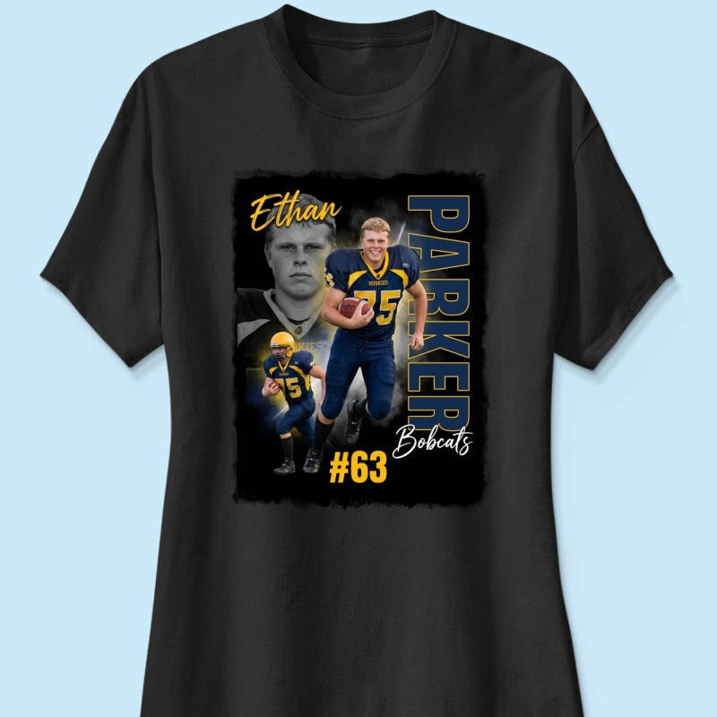 Custom Player Sport - Personalized Shirt - Trendy Bootleg Tee for Him, Gift for Her