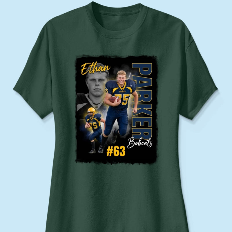 Custom Player Sport - Personalized Shirt - Trendy Bootleg Tee for Him, Gift for Her