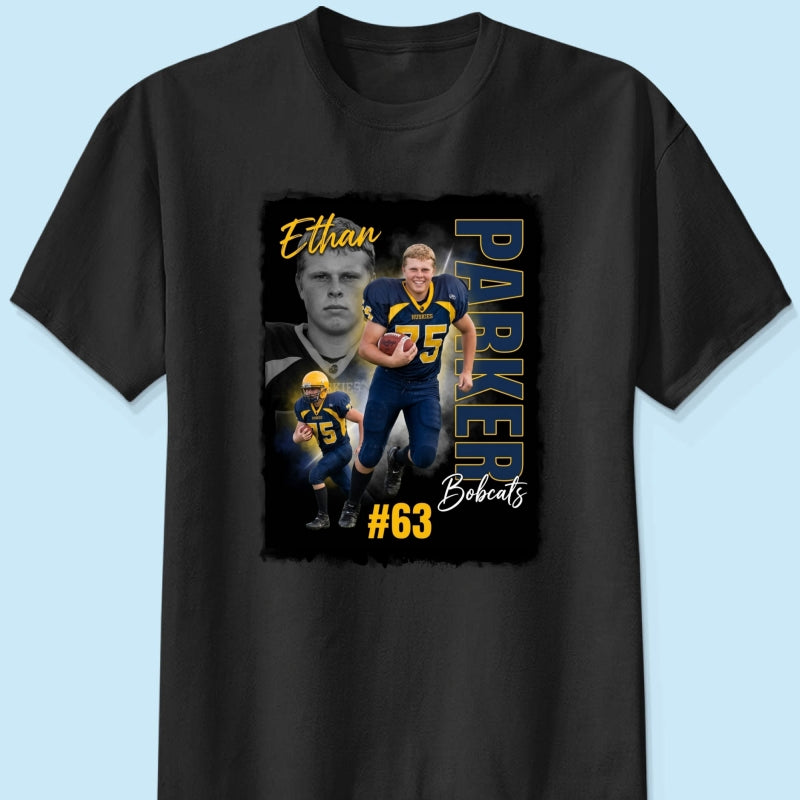 Custom Player Sport - Personalized Shirt - Trendy Bootleg Tee for Him, Gift for Her