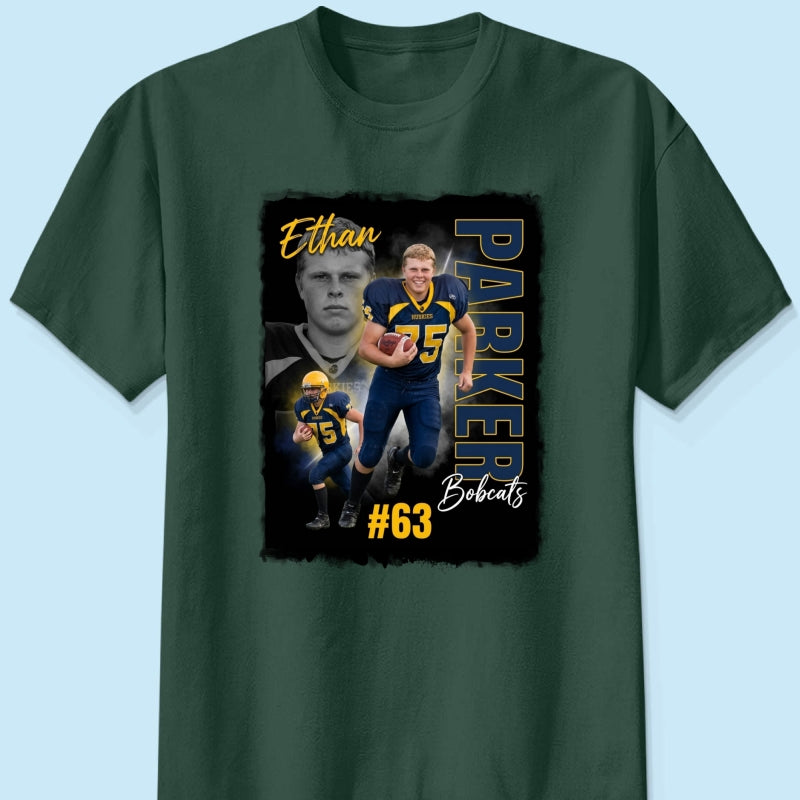 Custom Player Sport - Personalized Shirt - Trendy Bootleg Tee for Him, Gift for Her