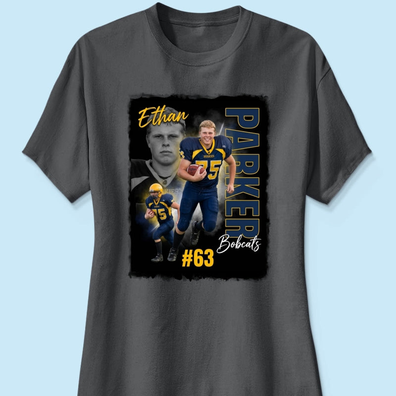 Custom Player Sport - Personalized Shirt - Trendy Bootleg Tee for Him, Gift for Her