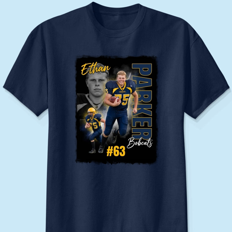 Custom Player Sport - Personalized Shirt - Trendy Bootleg Tee for Him, Gift for Her