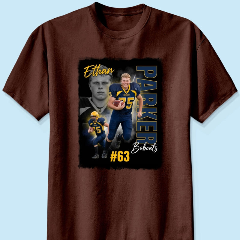 Custom Player Sport - Personalized Shirt - Trendy Bootleg Tee for Him, Gift for Her