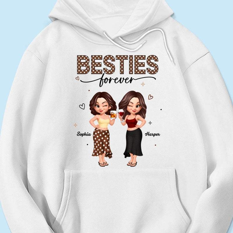 Besties Forever Polka Dot Patterned - Personalized Shirt