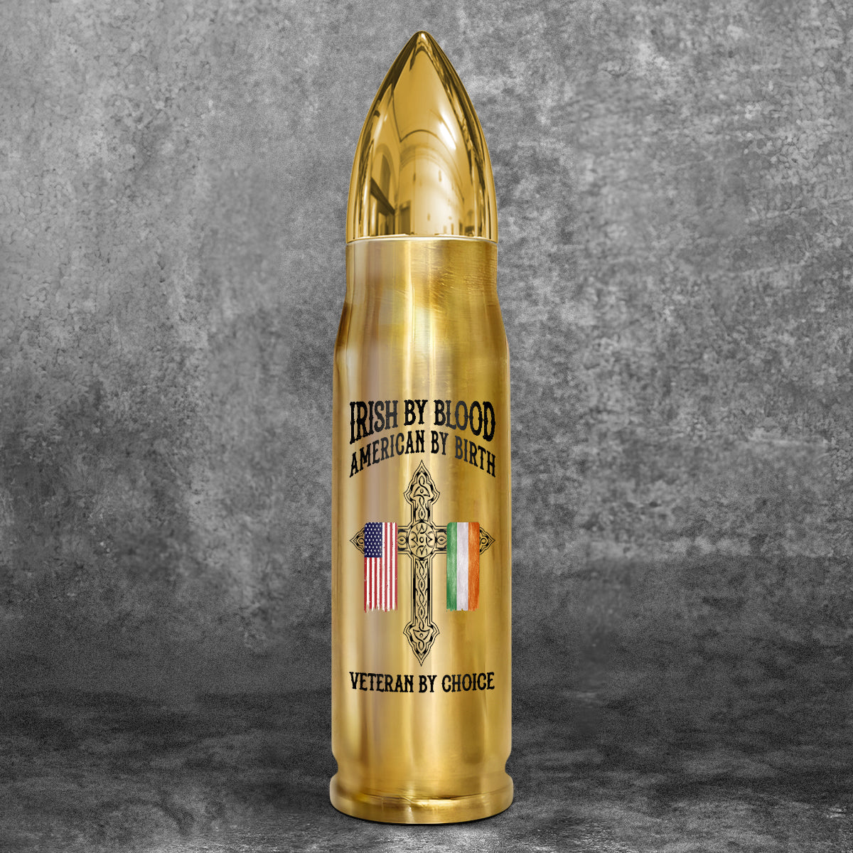 St. Patrick's Day Irish By Blood American By Birth Customize Title Personalized Bullet Tumbler