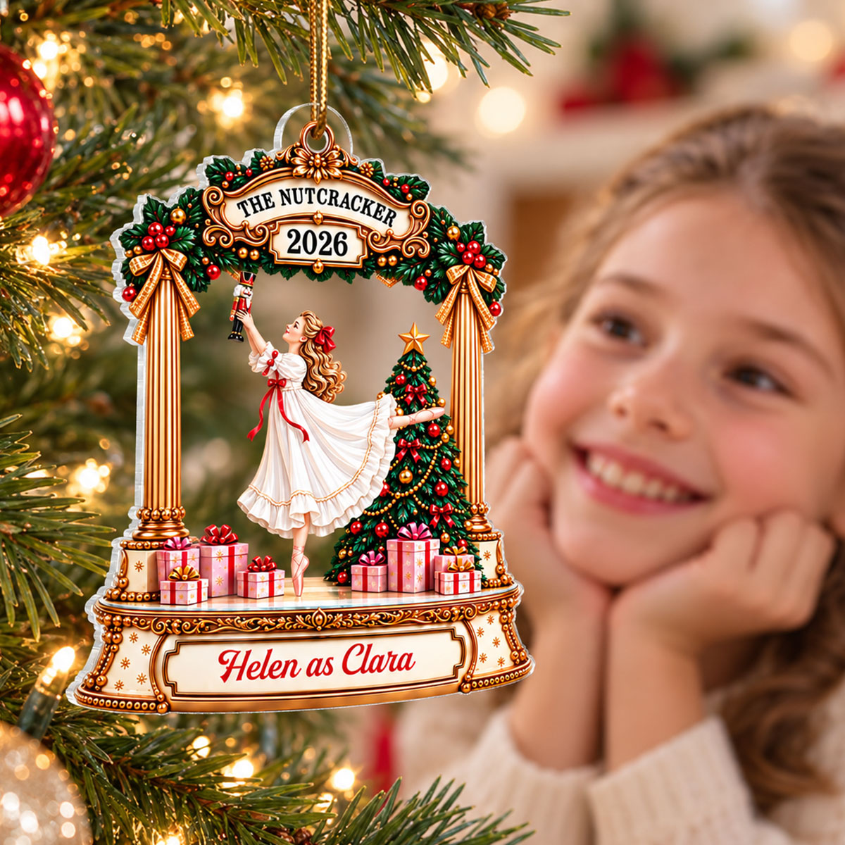 The Nutcracker Design For Girls, Boys - Personalized Acrylic Ornament - Christmas Gift For Kids, Grandkids