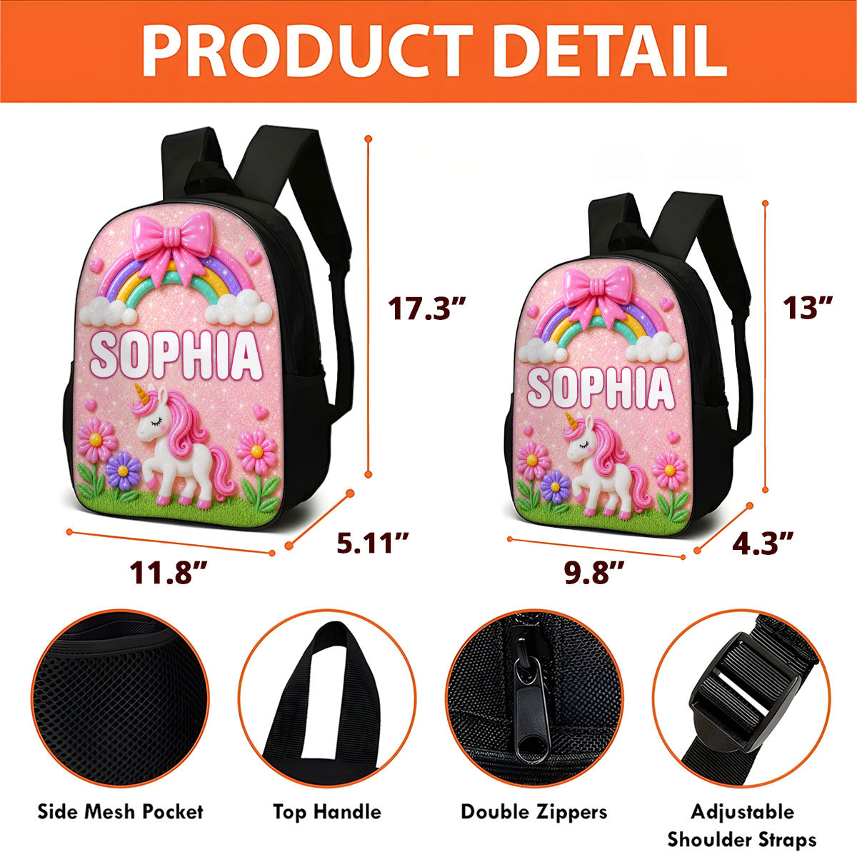 Magical Backpack For Kids - Personalized Backpack - Back to School Gift for Kids, Boys, Girls