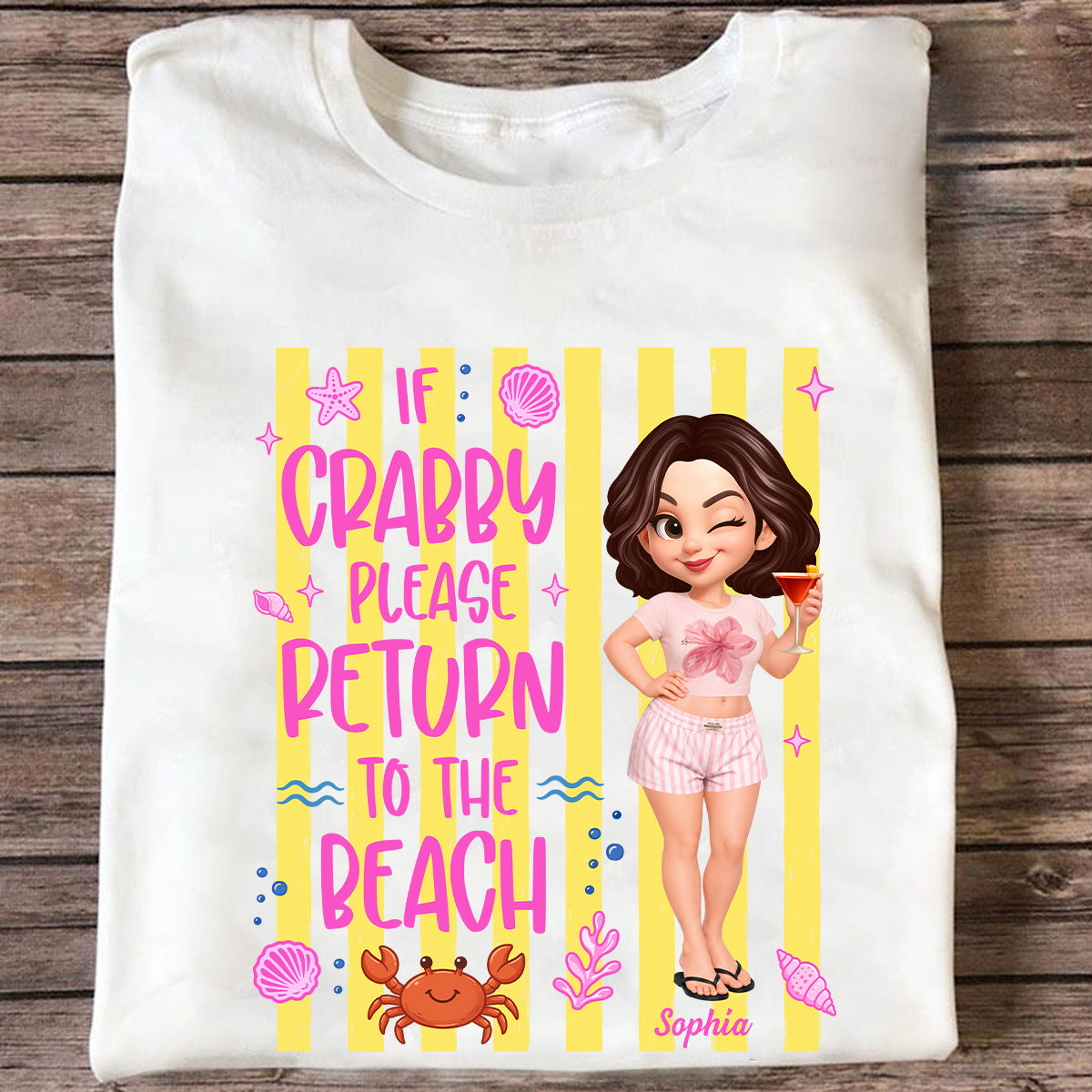 If Crabby Return To The Beach - Personalized Shirt - Summer Funny Shirt