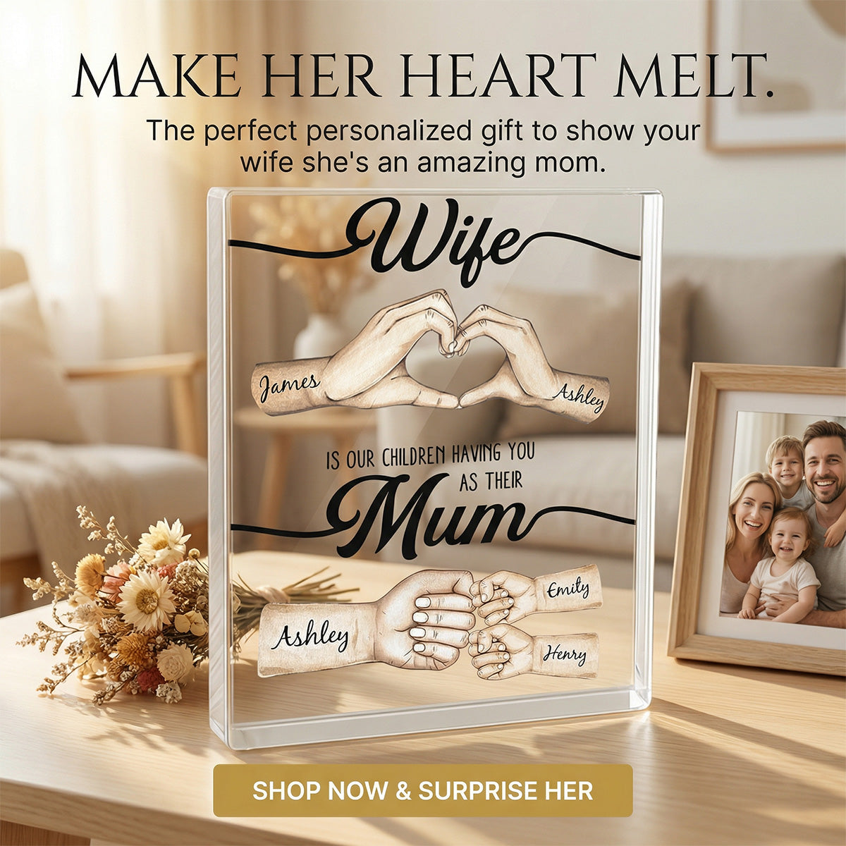 The Only Thing Better Than Having You As My Wife - Personalized Acrylic Block Plaque - Mother's Day Gift For Wife