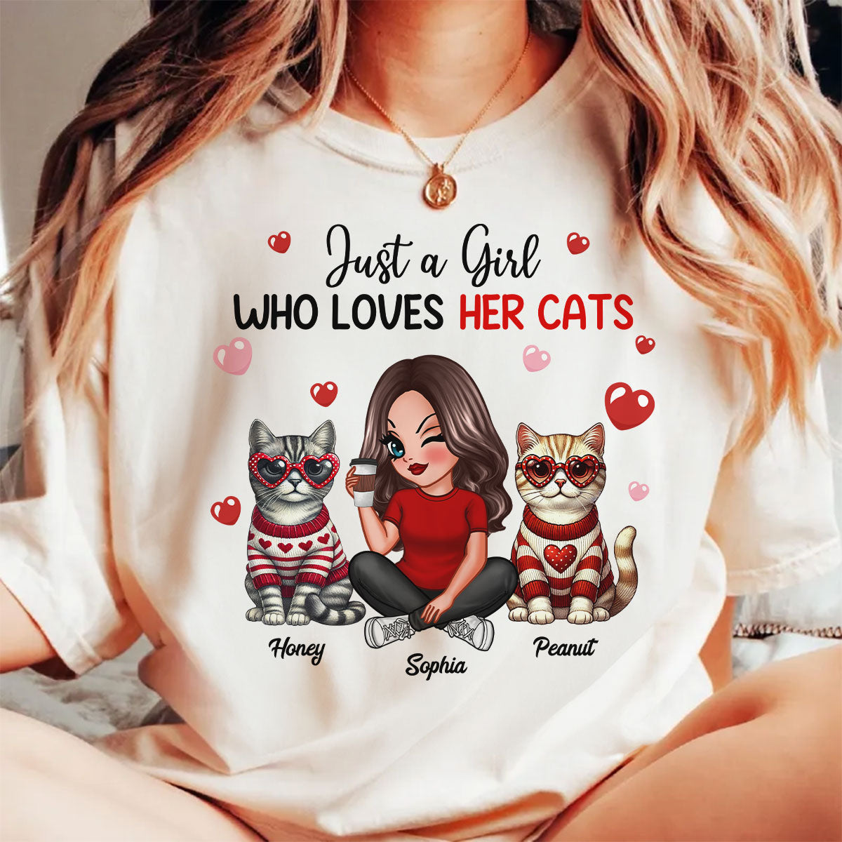 Just A Girl Who Loves Her Dogs  Dog Mom Personalized Shirt