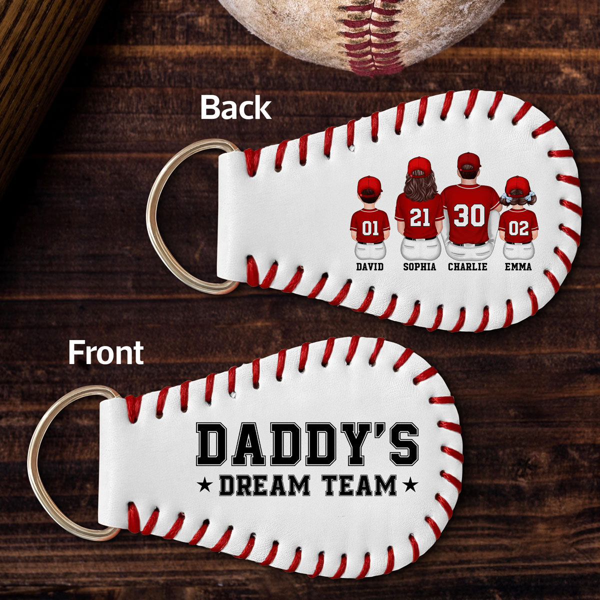 Upsell Gift Box for Baseball Leather Keychain