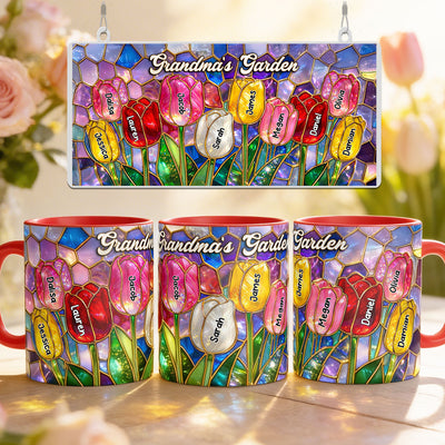 Tulip Flower - Personalized Mug - Aesthetic Tea Mug, Mother's Day Gift for Mom, Wife