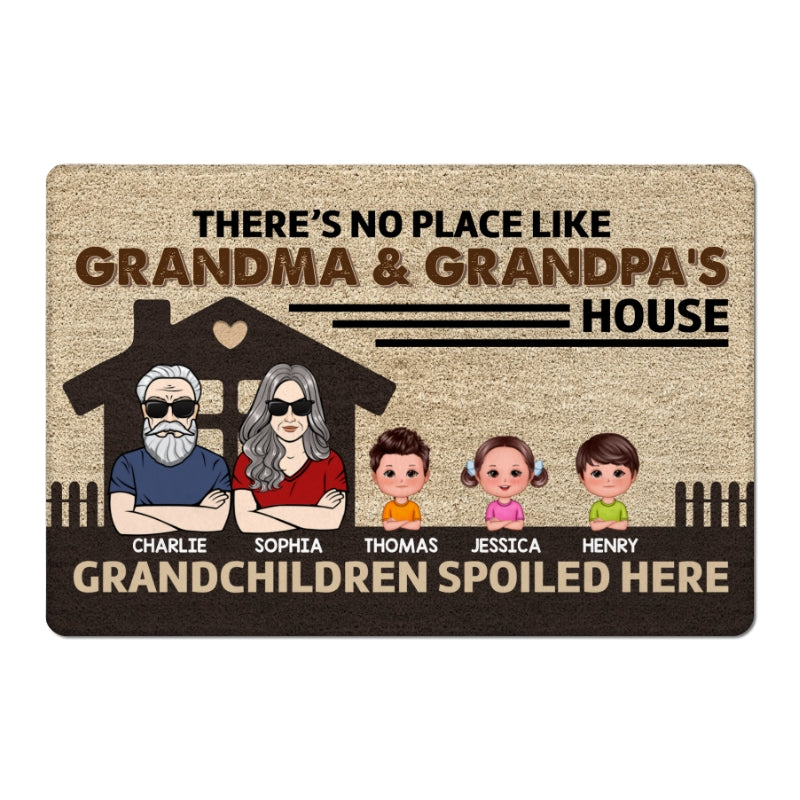 No Place Like Grandparents‘ House Doll Kids Personalized Doormat