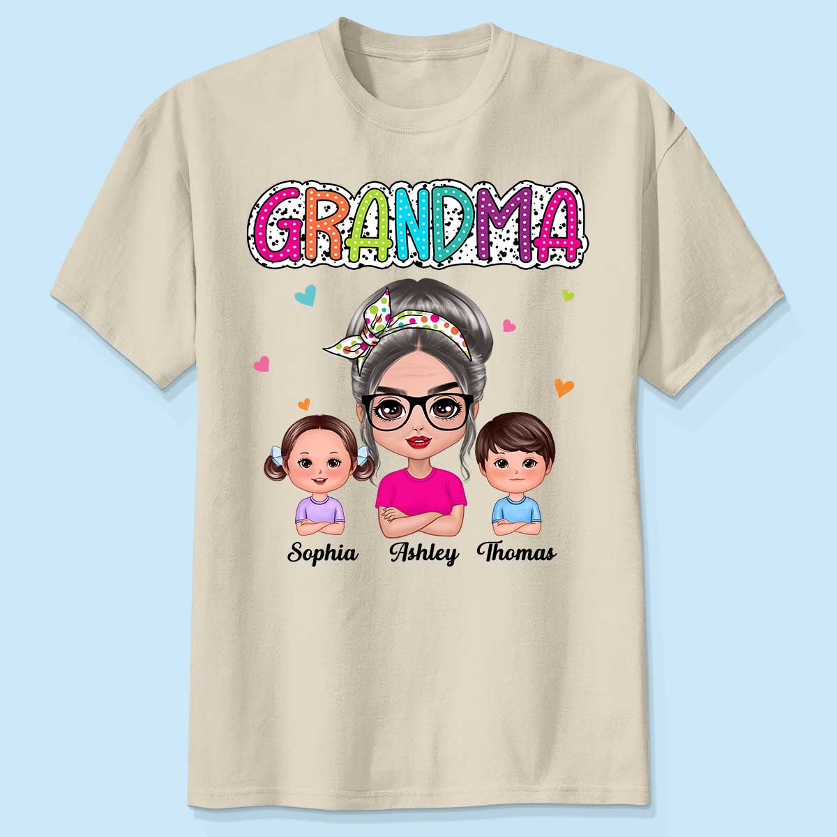 Grandma Mom Summer Vibe Doll Woman & Kids Personalized Shirt