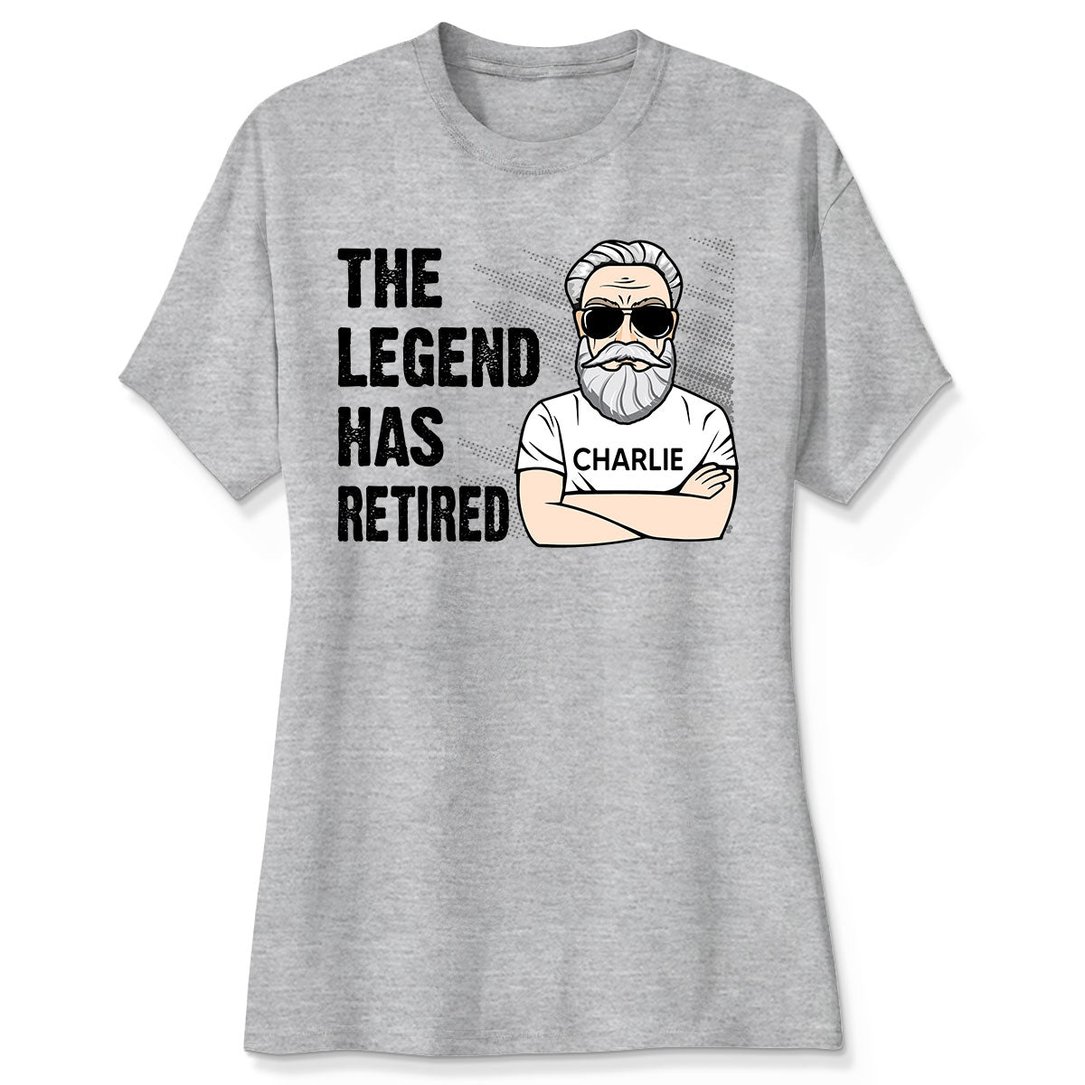 The Legend Has Retired Happy Retirement Gift Personalized Shirt