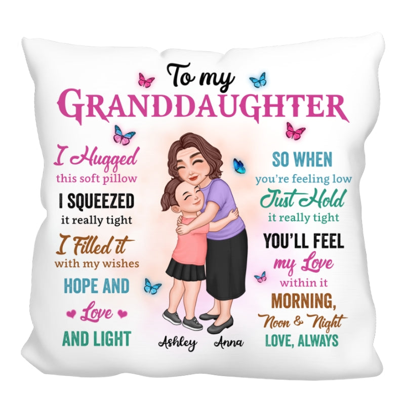 Colorful To My Granddaughter Grandson Gift For Grandchildren Personalized Pillow
