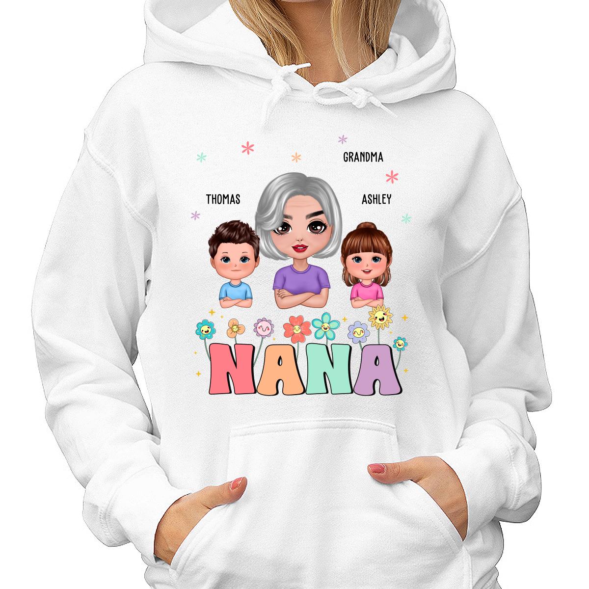 Grandma And Grandkids Personalized Shirt