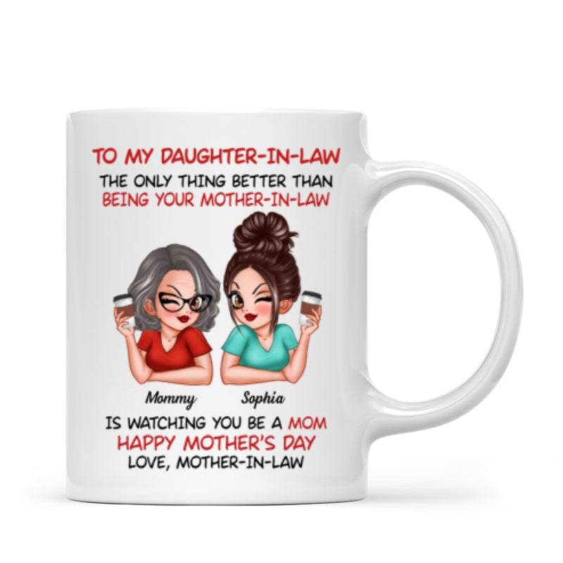 To My Daughter-In-Law Happy Mother‘s Day Personalized Mug