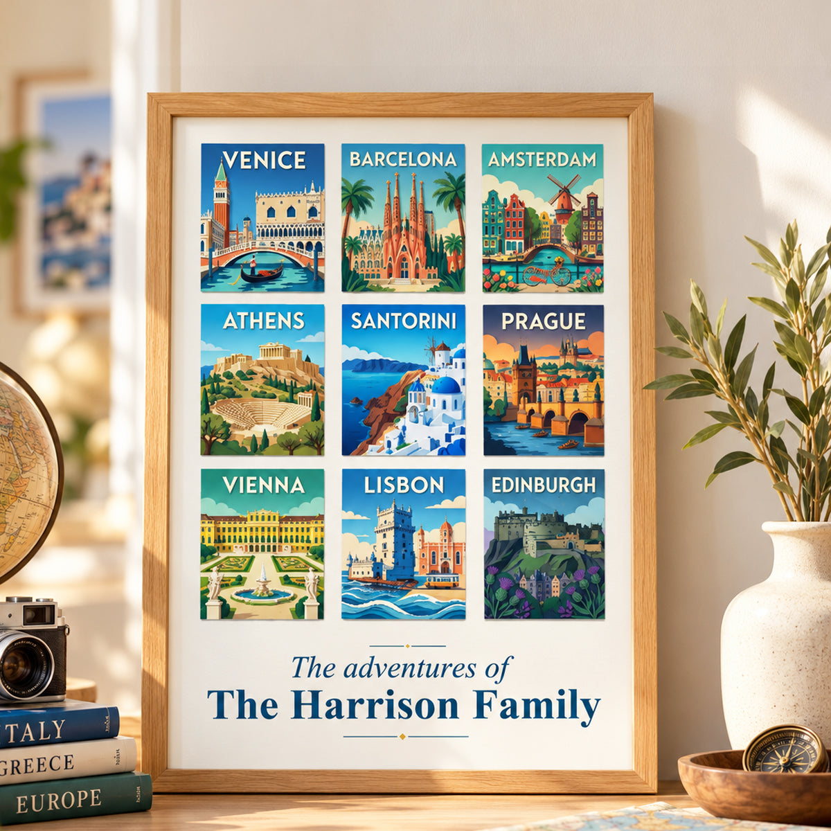 Our Adventures The Places You Visited - Personalized Poster - Traveling Destination Wall Art, Home Decor Gift For Traveling Lovers
