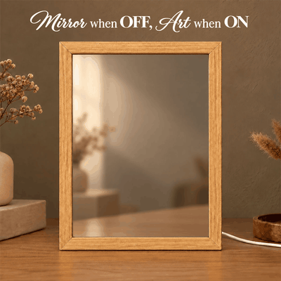 Custom Moon Phase by Date - Personalized Mirror Light Box - Heartfelt Christmas Gift for Her, for Him, Anniversary Gift for Couple