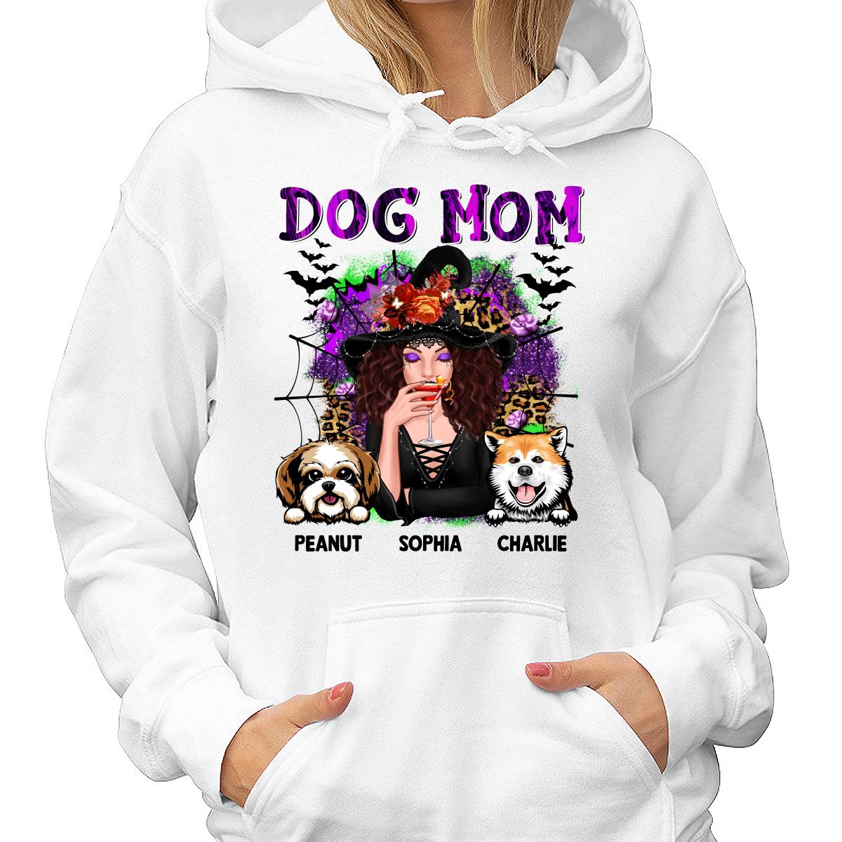 Halloween Neon Leopard Dog Mom Personalized Shirt