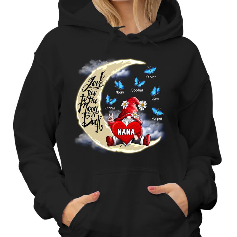Gnome Grandma Love To The Moon Personalized Shirt