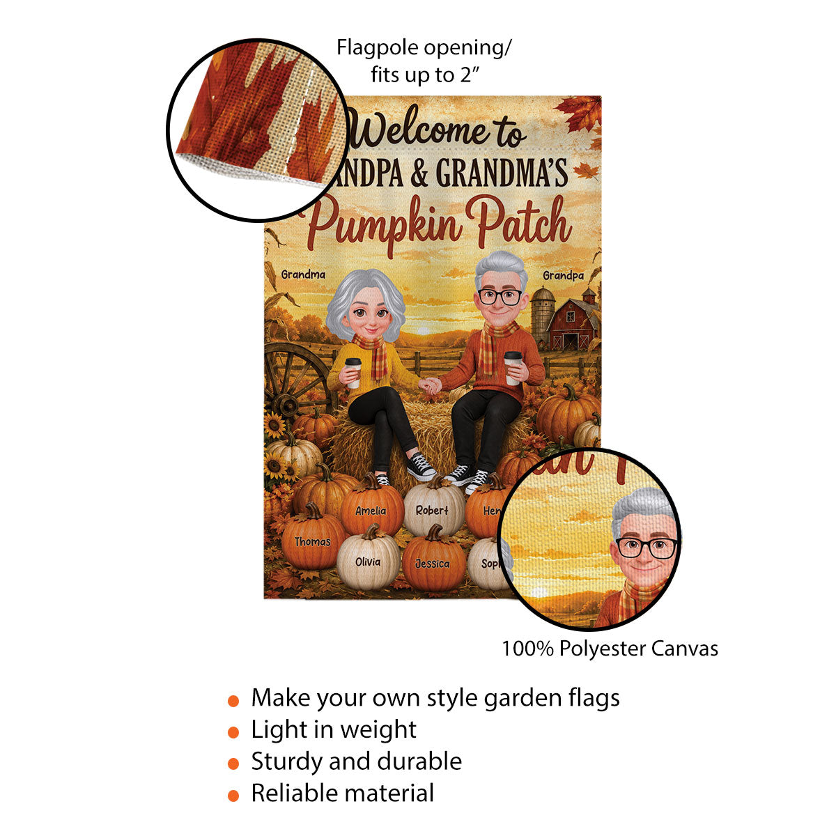 Trending Fall Season Cozy Warm Farmhouse Style - Personalized Garden Flag - Fall Decoration