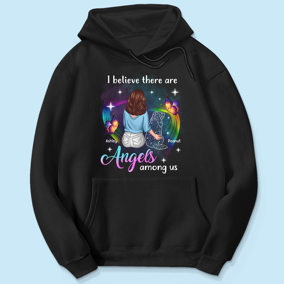 Angels Among Us Dog Memorial Personalized Shirt