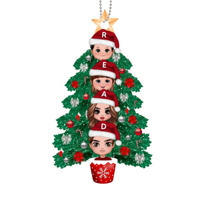 Stackle Christmas Tree Doll Family Personalized Wooden Ornament