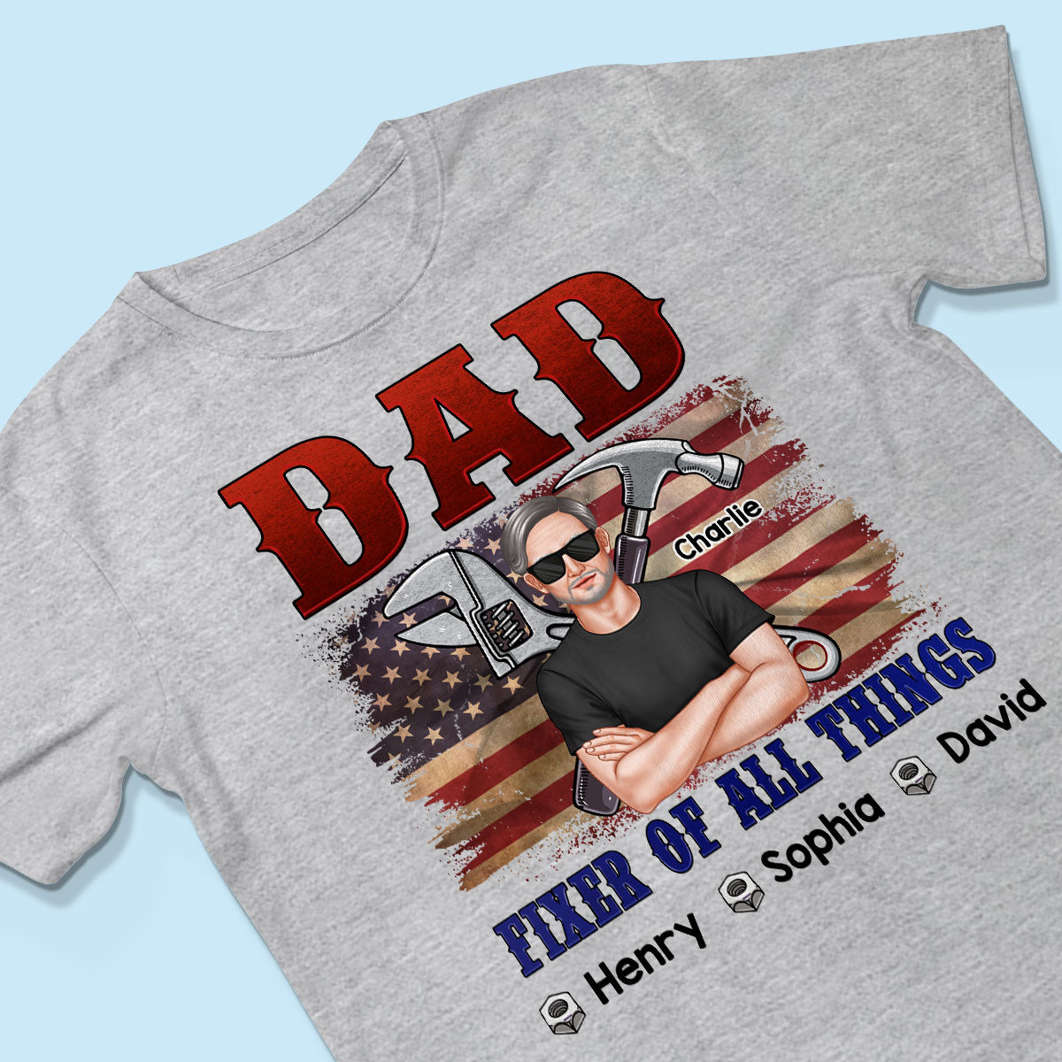 Dad Fixer Of All Things Personalized Shirt