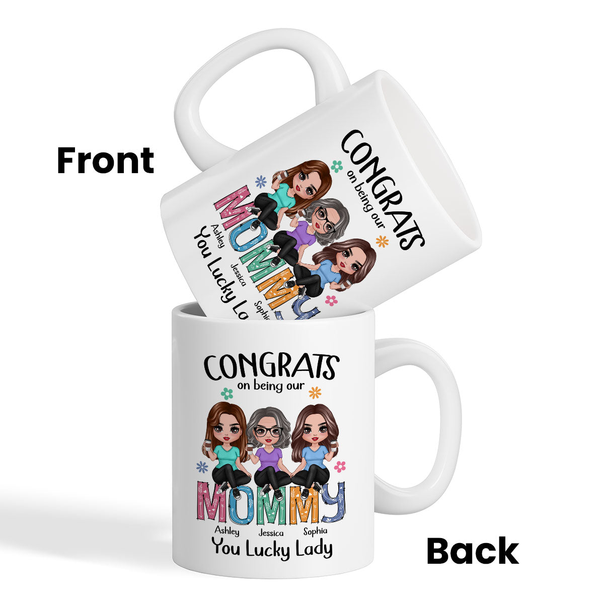 Congrats On Being My Mom Personalized Mug