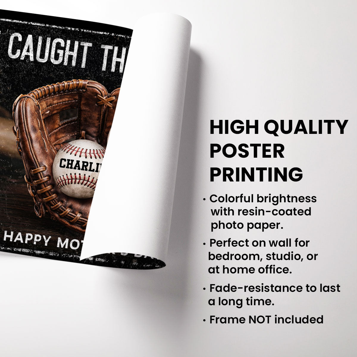 We Caught The Best Mom Dad Grandparents - Personalized Poster - Heartfelt Gift for Her, for Him