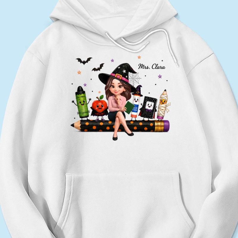 Teacher Life Halloween School Supplies - Personalized Shirt - Halloween Costume For Teachers