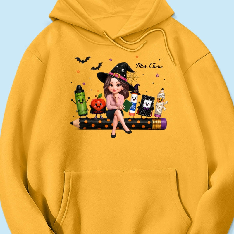 Teacher Life Halloween School Supplies - Personalized Shirt - Halloween Costume For Teachers