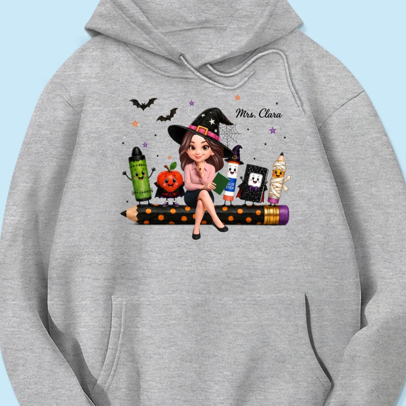 Teacher Life Halloween School Supplies - Personalized Shirt - Halloween Costume For Teachers