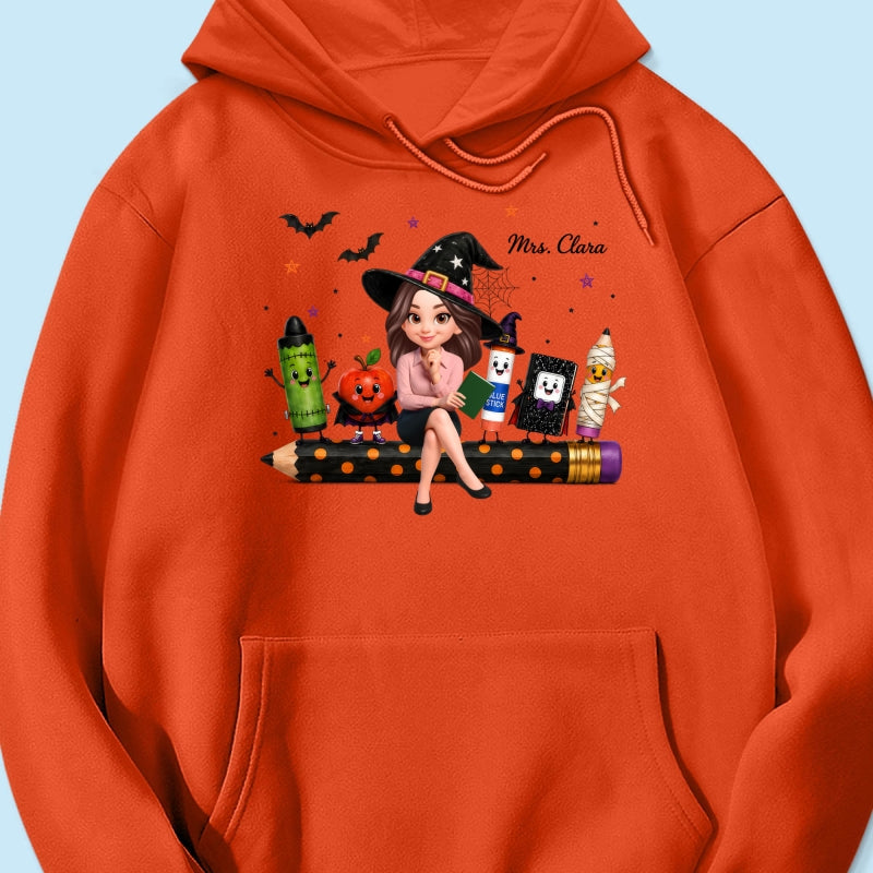 Teacher Life Halloween School Supplies - Personalized Shirt - Halloween Costume For Teachers