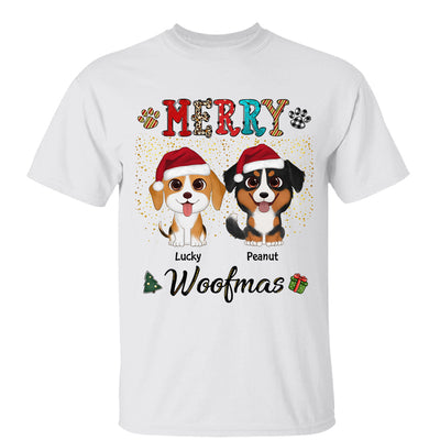 Merry Woofmas Colorful Christmas Pattern Personalized Shirt