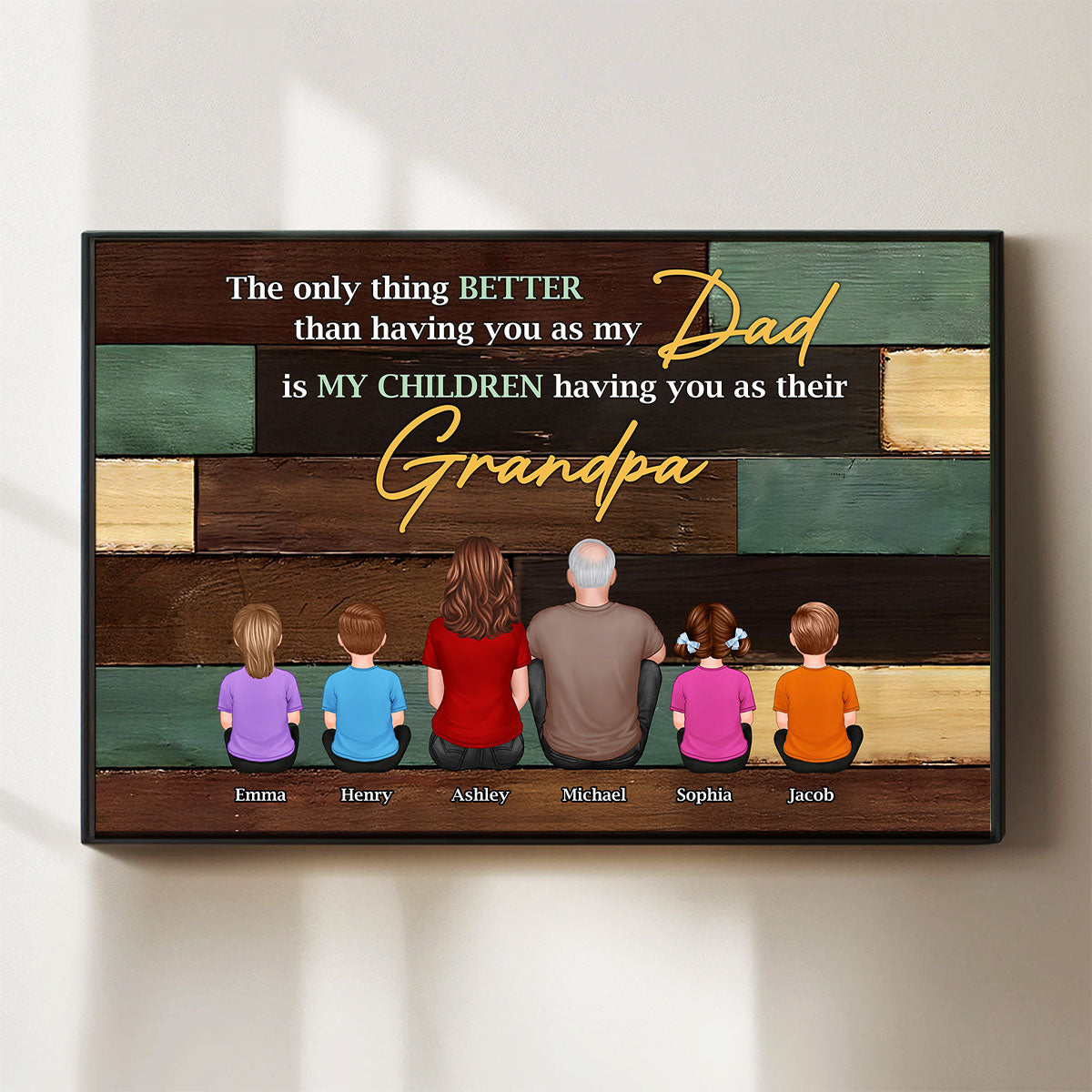 Grandpa The Only Thing Better Than Having You As Dad Personalized Poster, Father's Day gift for Dad from Daughter, from Son