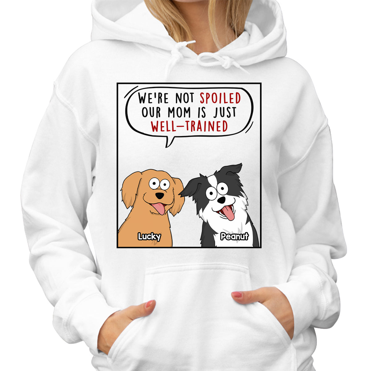 My Mom Dad Is Well Trained Funny Cartoon Dog Gift For Dog Lover Personalized Shirt