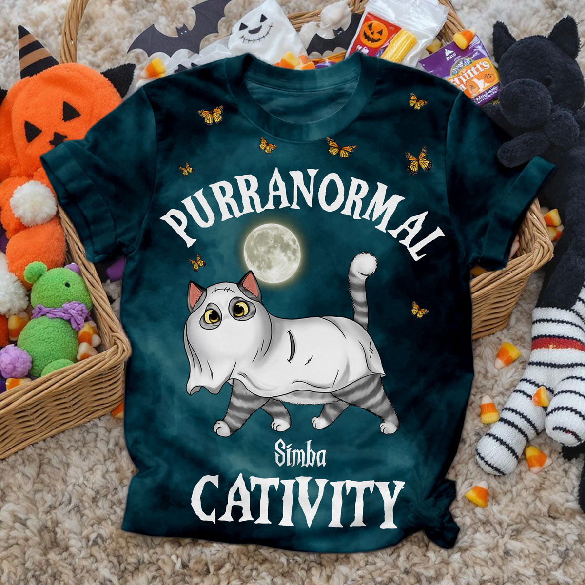 Halloween Cats Purranormal Cativity Personalized 3D Shirt
