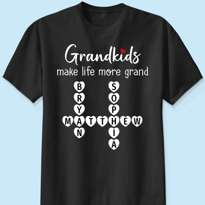 The Greatest Gift You Ever Know Crossword Puzzle Art - Personalized Shirt - Gift For Grandma, Gift For Mom
